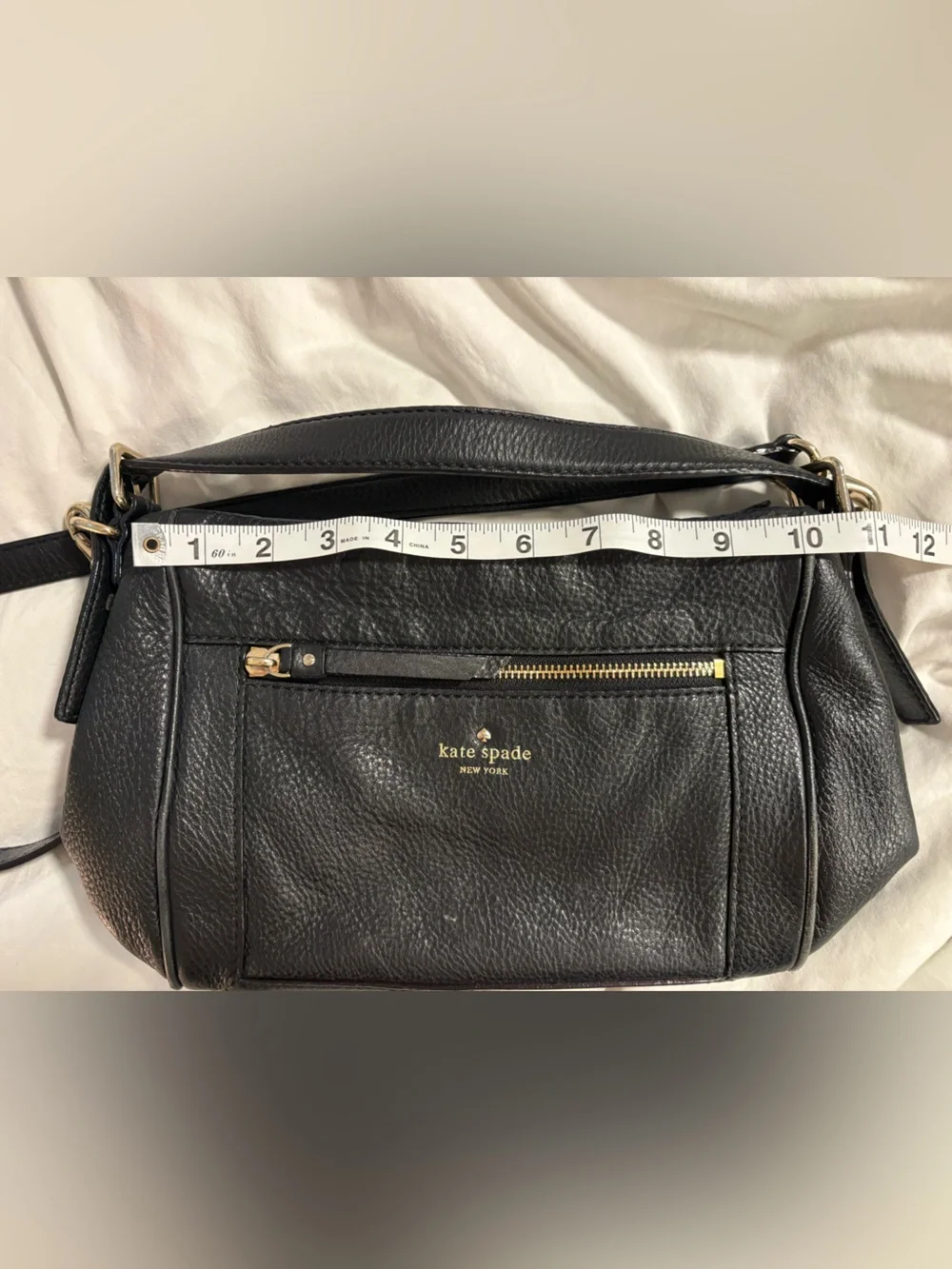 Kate Spade New York Black Pebbled Leather Crossbody Bag ✨